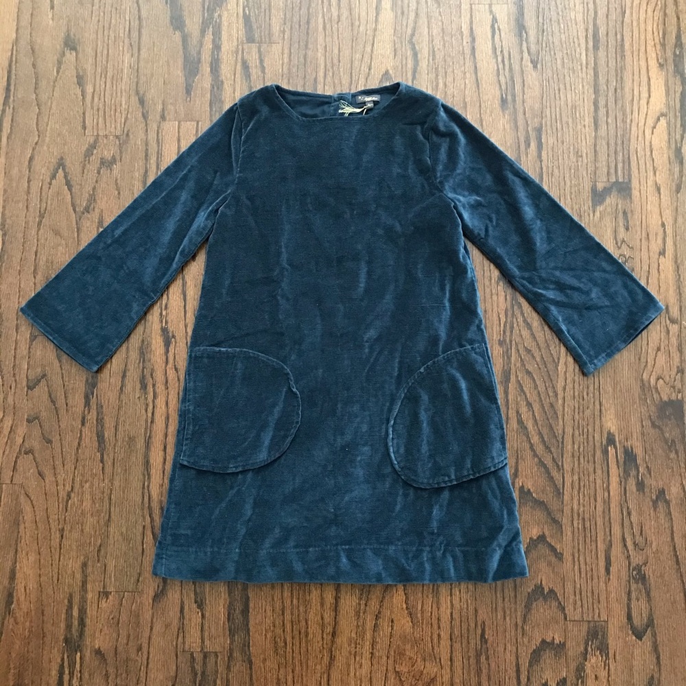 NWT Velveteen Dark Teal Velvet Dress